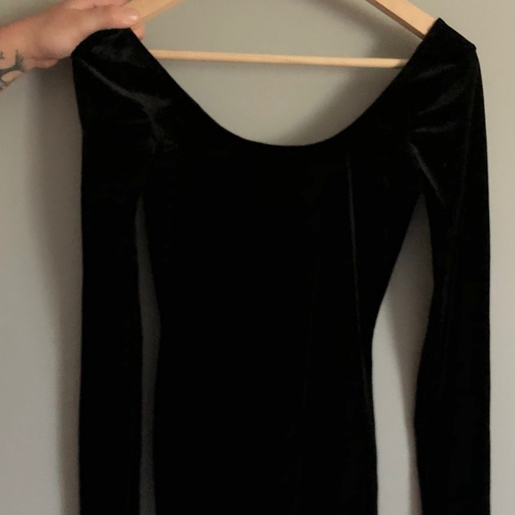 GARAGE VELVET BACKLESS BODYCON DRESS - Picture 3 of 4